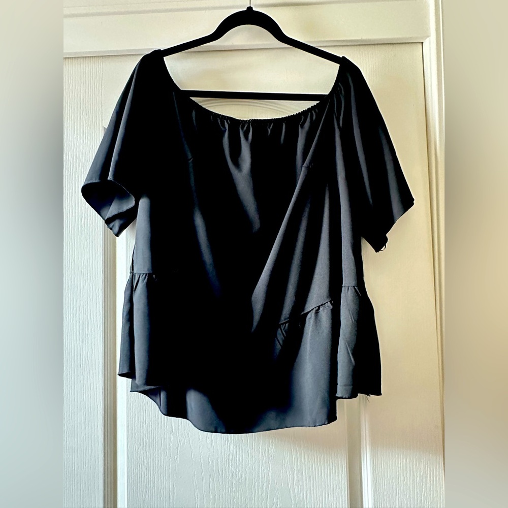 Black Off the Shoulder Top